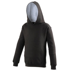 Just Hoods Kids - Jet Black & Heather Grey Hoodie