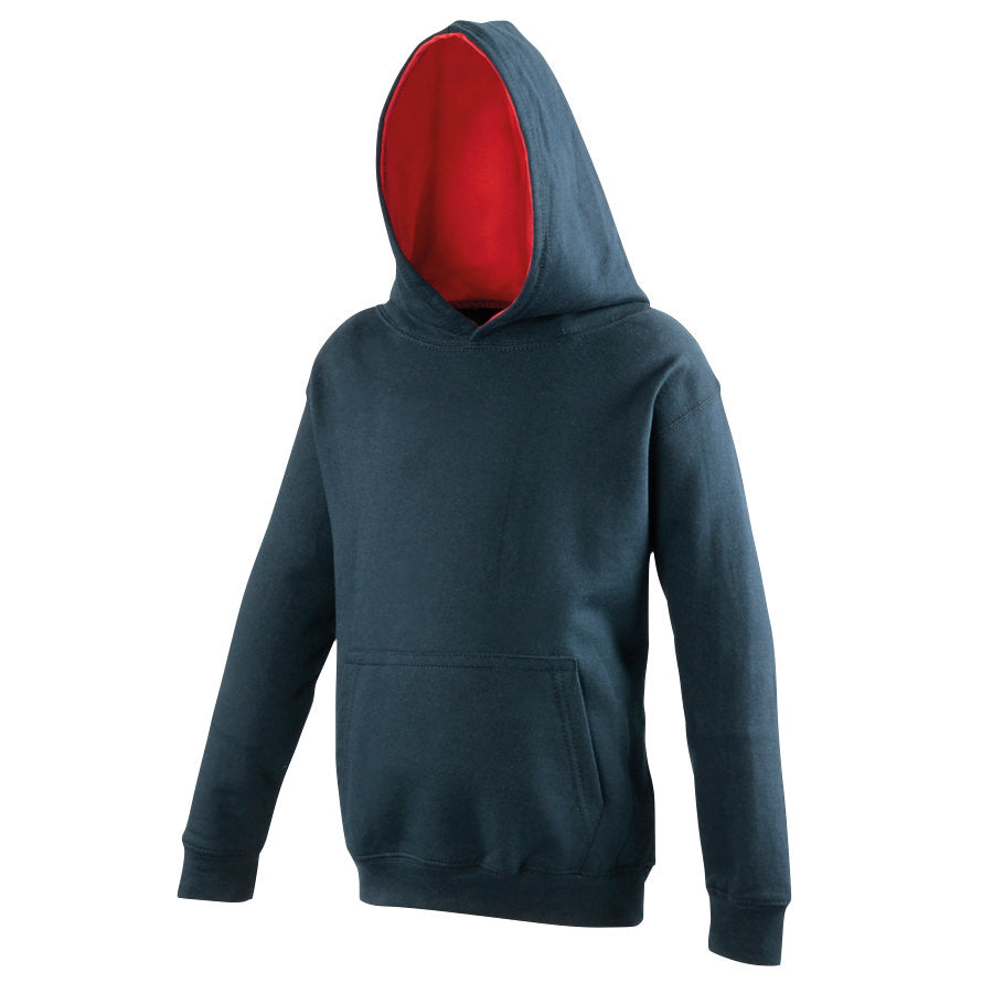 Just Hoods Kids - New French Navy & Red Hoodie