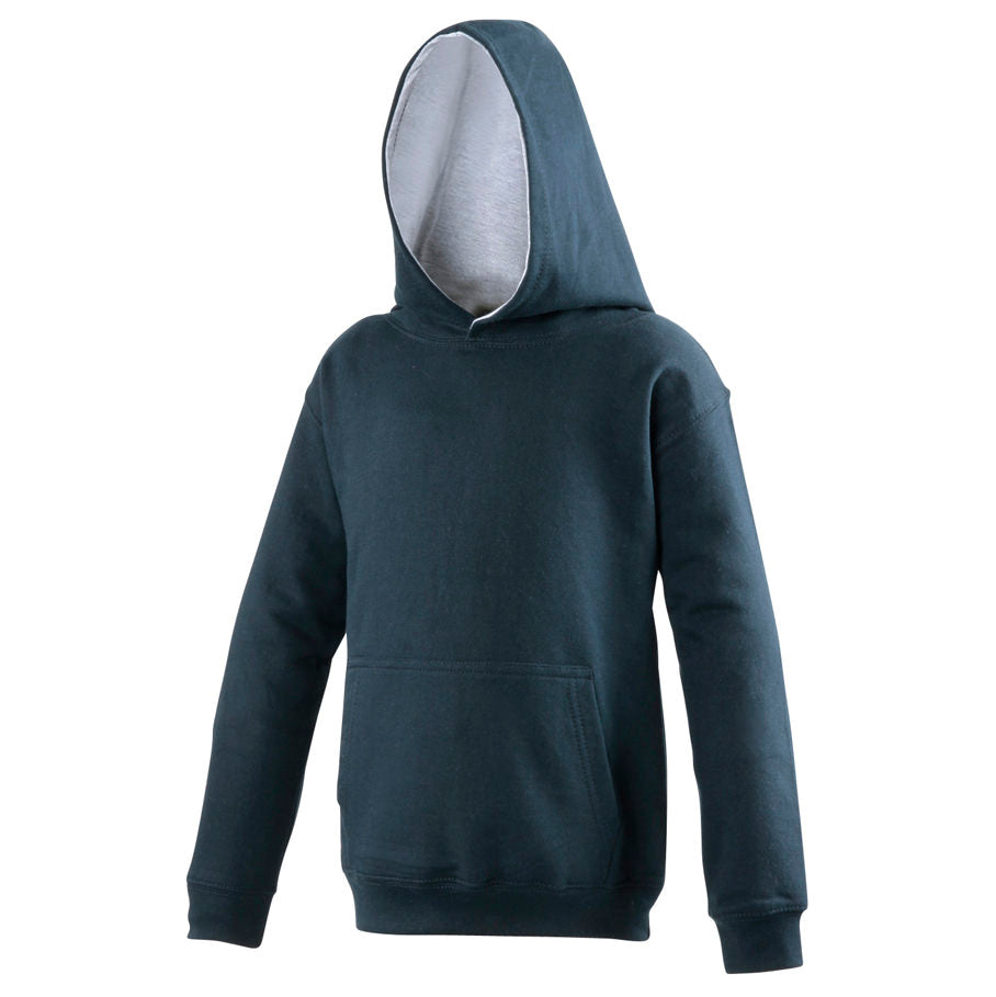 Just Hoods Kids - New French Navy & Grey Hoodie