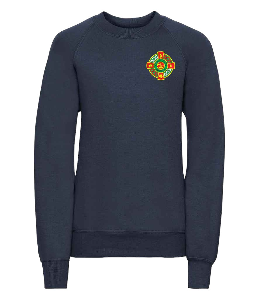 Primate Dixion Navy embroidered round neck sweatshirt