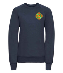 Primate Dixion Navy embroidered round neck sweatshirt