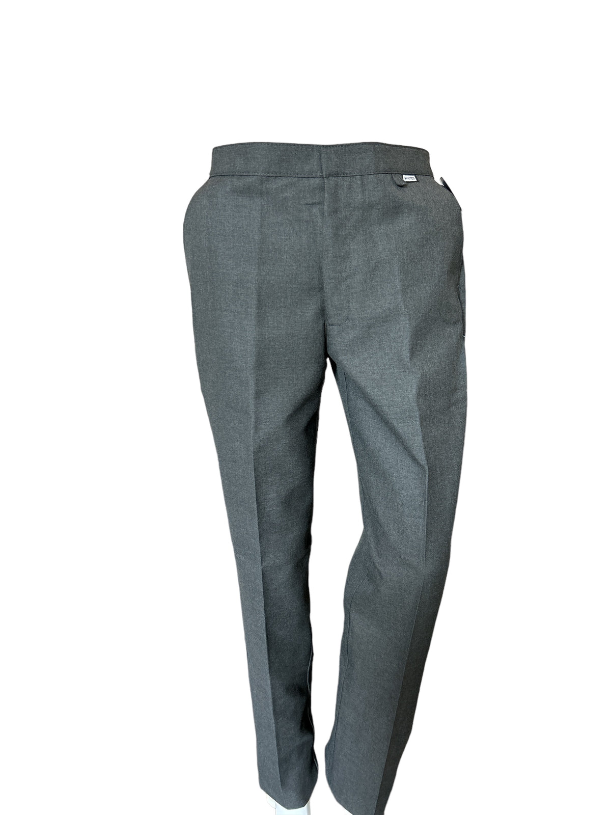 Slim fit trousers with zip & clip