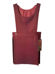 Bib front pleated pinafore