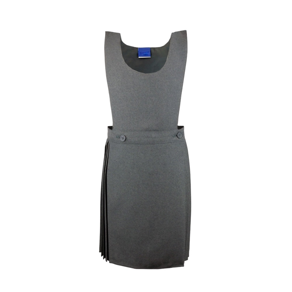 Bib front pleated pinafore