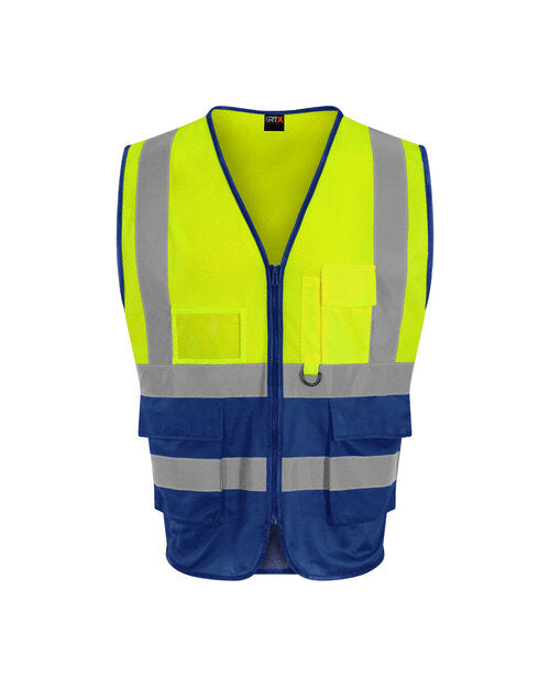 Pro RTX Executive Waistcoat- Yellow & Blue