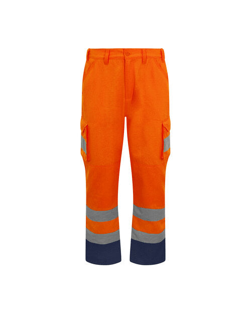 RTX HiVis Work Trousers Orange