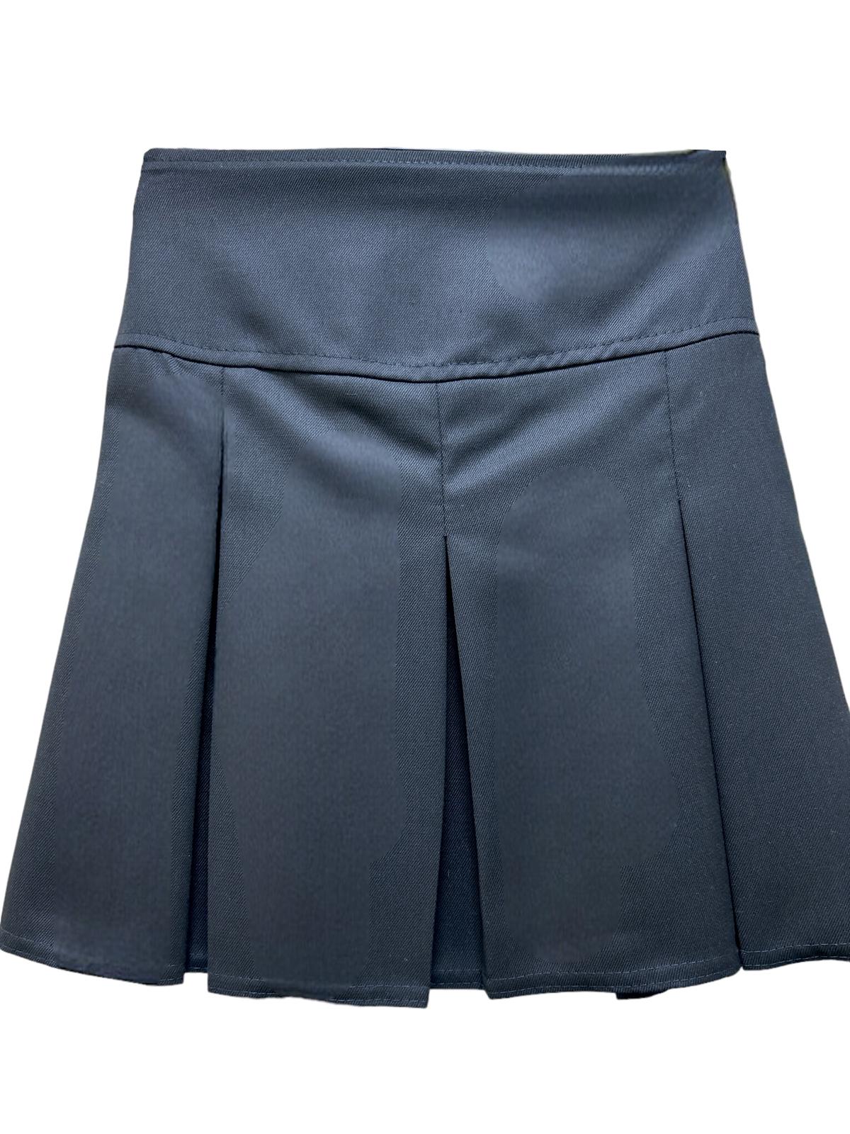 Navy pleat skirt